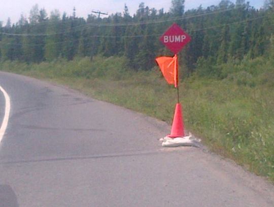 Bump sign