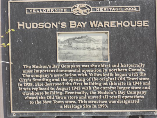 Hudson's Bay Warehouse plaque