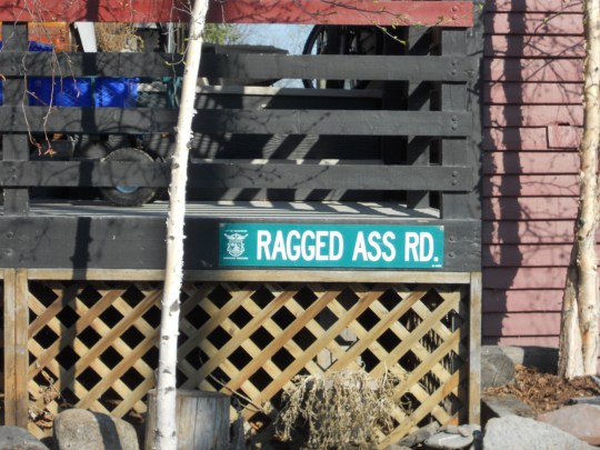 Ragged Ass Road sign