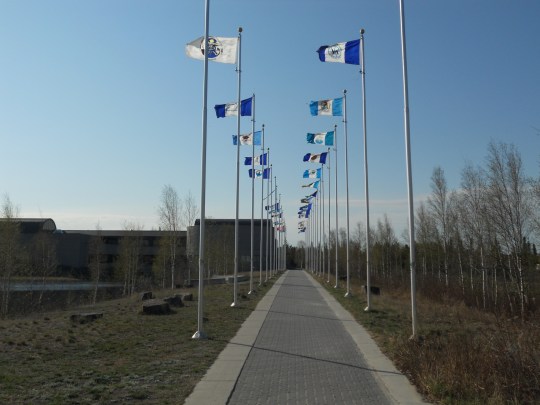 Flags of the 33 NWT communities