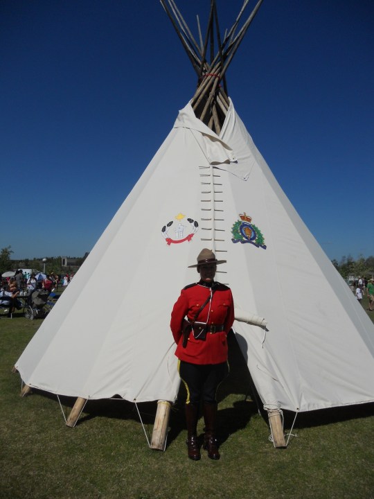 RCMP and teepee