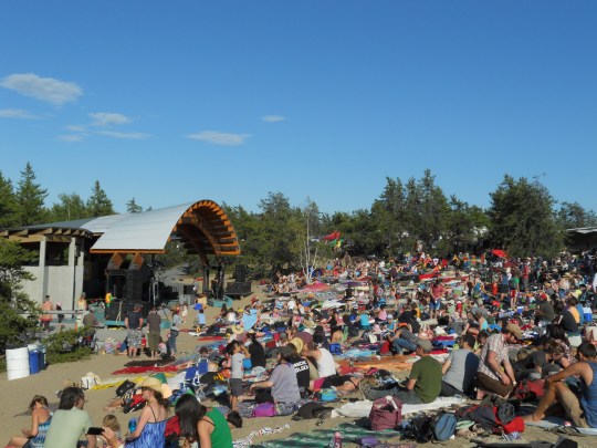 Camping out at the Main Stage