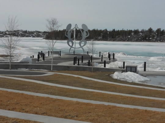 Yellowknife Frame Lake Spring thaw