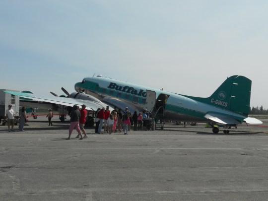 Touring Buffalo airplane