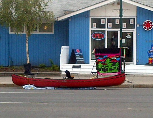 PARKing day Yellowknife canoe