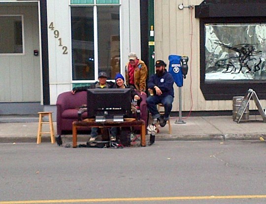 PARKing day Yellowknife - Movies on the street