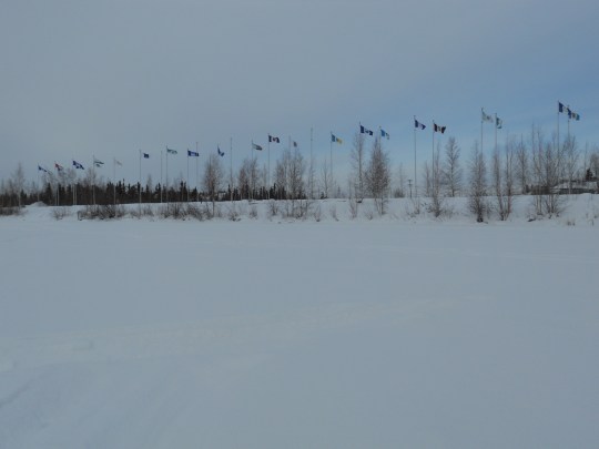 Yellowknife - an expanse of white