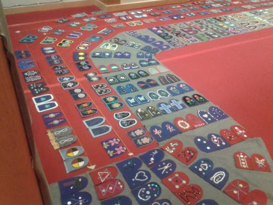 Walking With Our Sisters - a fraction of the exhibit