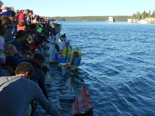 Pond Sailors Regatta - they're off!